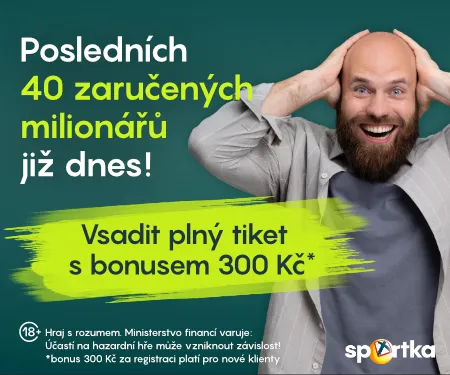 Sportka: 40 milionářů