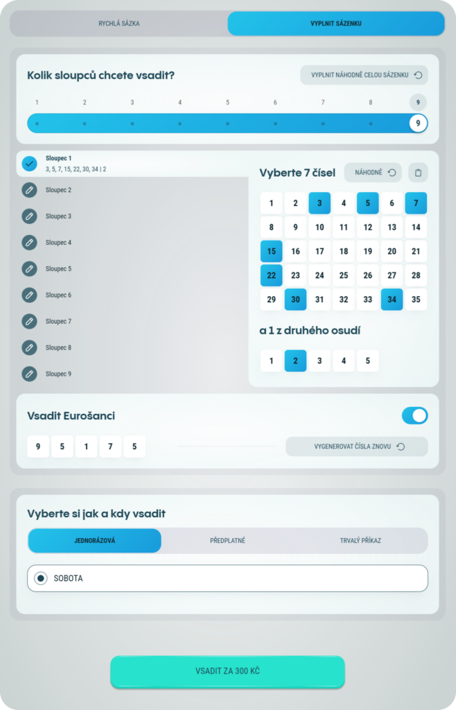 Euromiliony - online tiket